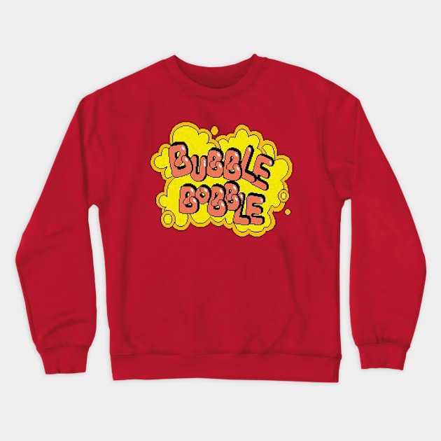 Bubble Bobble Logo Crewneck Sweatshirt by GraphicGibbon